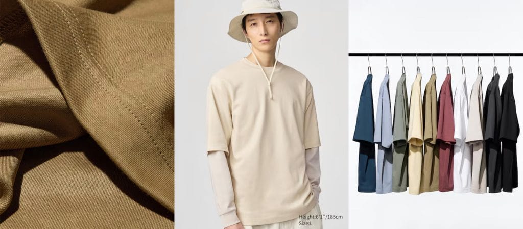 AIRism Katun T-Shirt Oversize Kerah Bulat