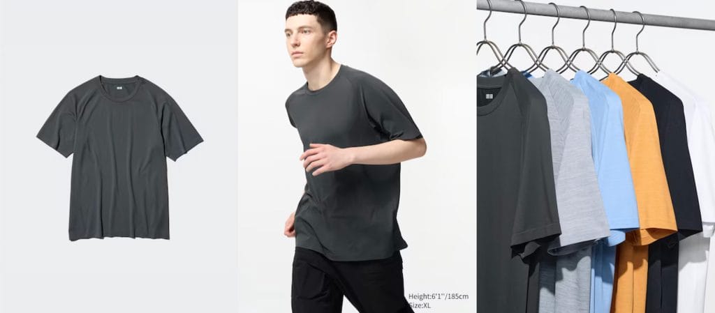 Pakaian Santai Pria T-Shirt DRY-EX