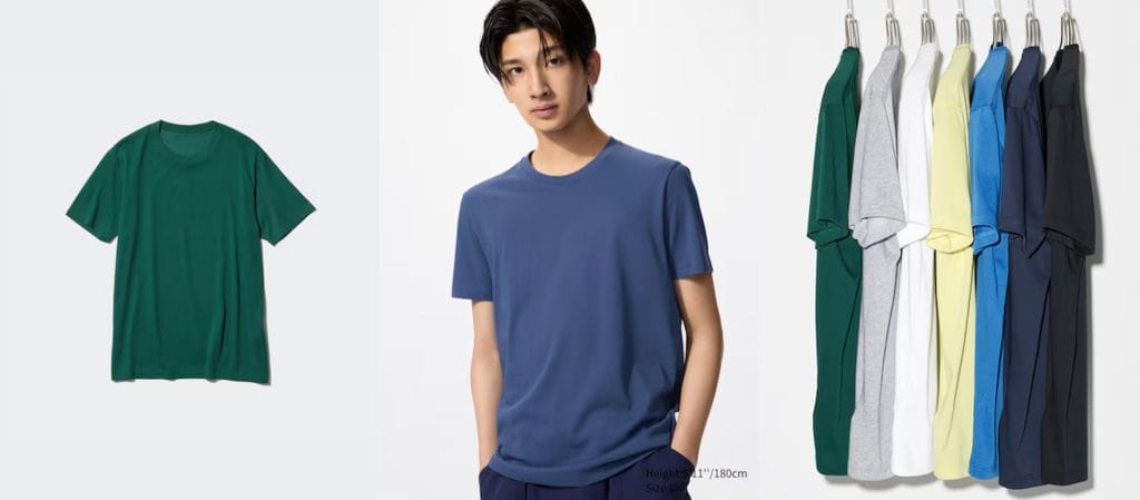 T-Shirt Dry Warna Kerah Bulat