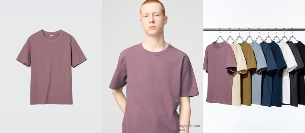 Pakaian Santai Pria T-Shirt Kerah Bulat
