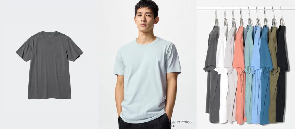 T-Shirt Supima Katun Kerah Bulat