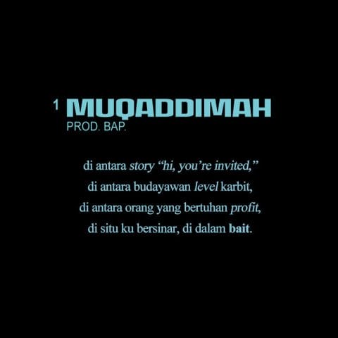Lirik Lagu Basboi - Muqaddimah