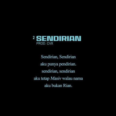 Lirik Lagu Basboi - Sendirian