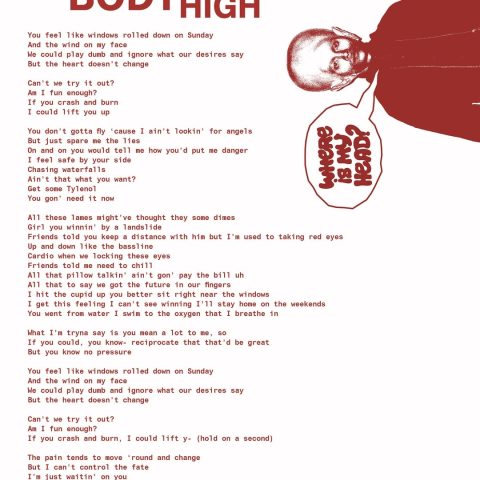 Lirik Lagu Rich Brian - Body High