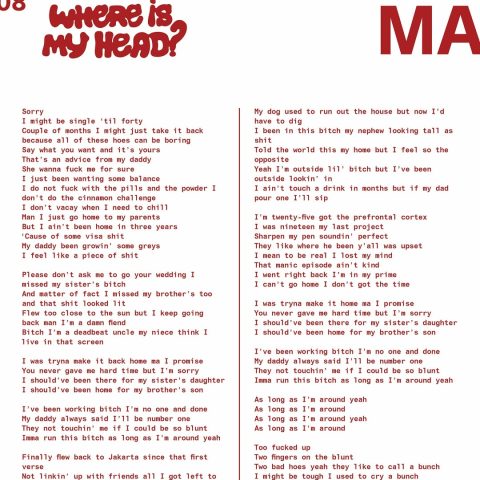 Lirik Lagu Rich Brian - Ma