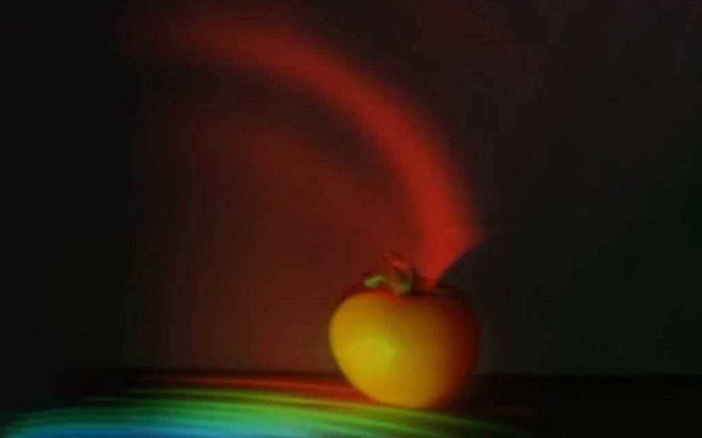 Simulasi cahaya melewati buah dengan kamera femto photography MIT
