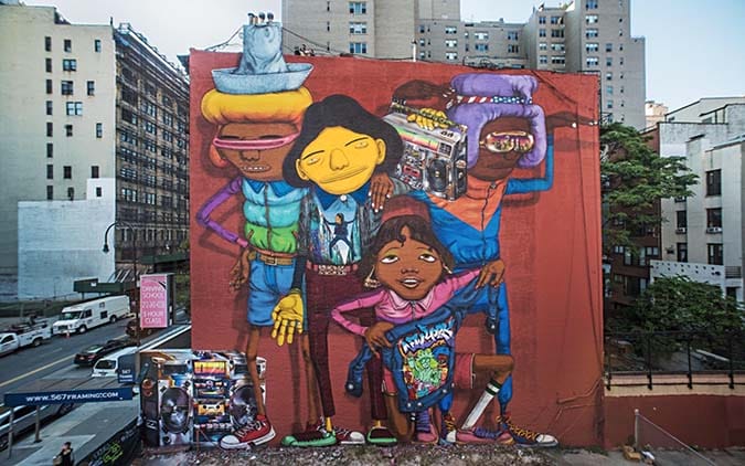 Os Gemeos Mural di NY