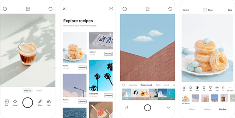 Edit foto makanan untuk bisnis kuliner online dengan aplikasi Foodie