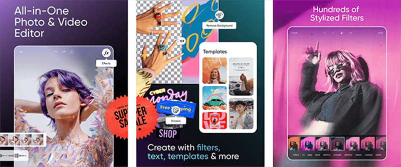 Contoh edit foto produk menggunakan aplikasi PicsArt untuk jualan online