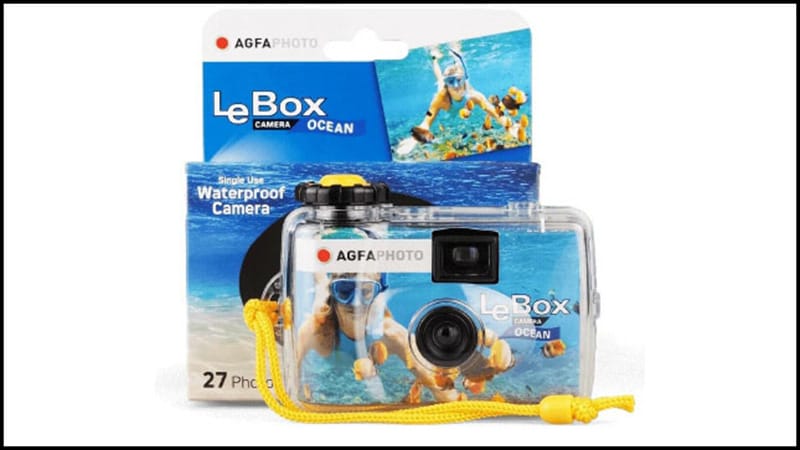 Kamera sekali pakai Agfa Disposable Camera Ocean tahan air dan cocok untuk traveling di pantai atau laut