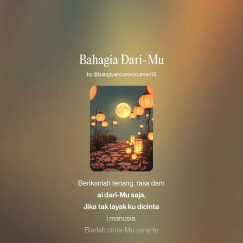 Lirik Lagu Bang Yan - Bahagia Dari-Mu