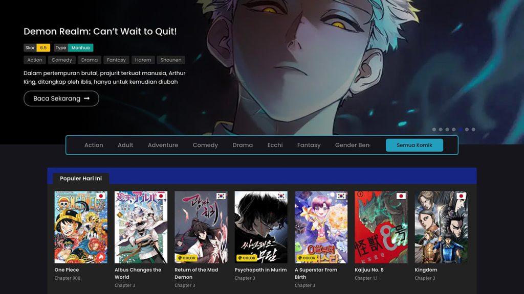 Baca komik online bahasa Indonesia dengan update tercepat