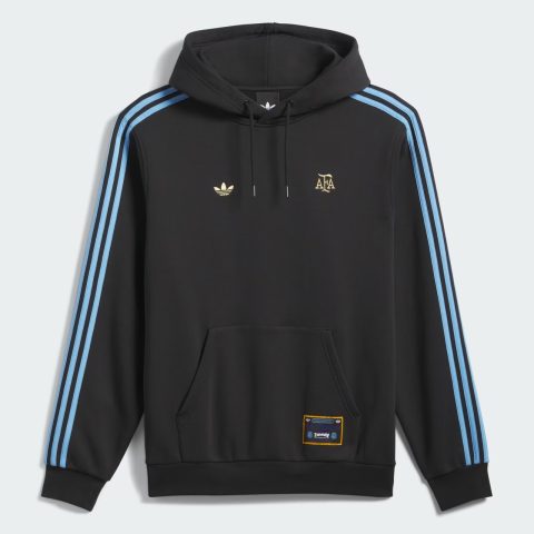 Hoodie Argentina x Thrasher warna hitam hasil kolaborasi adidas dan Thrasher untuk koleksi FIFA World Cup 26