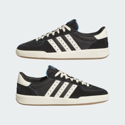 Glenburn x Argentina x Thrasher Shoes warna Core Black Cream White Gum dari kolaborasi adidas Skateboarding dan Thrasher.