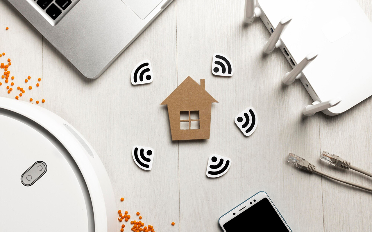 Ilustrasi router WiFi rumah dan perangkat internet untuk proses pindah provider WiFi di Kota Bekasi tanpa mengganggu koneksi.