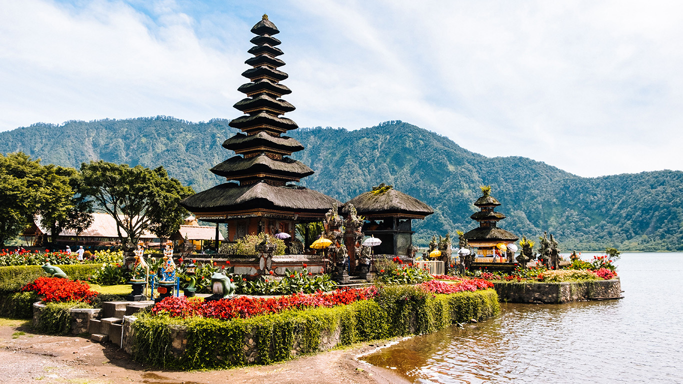 Pura Ulun Danu Beratan Bali sebagai simbol budaya dan tradisi Bali yang berkaitan dengan Kalender Bali Online