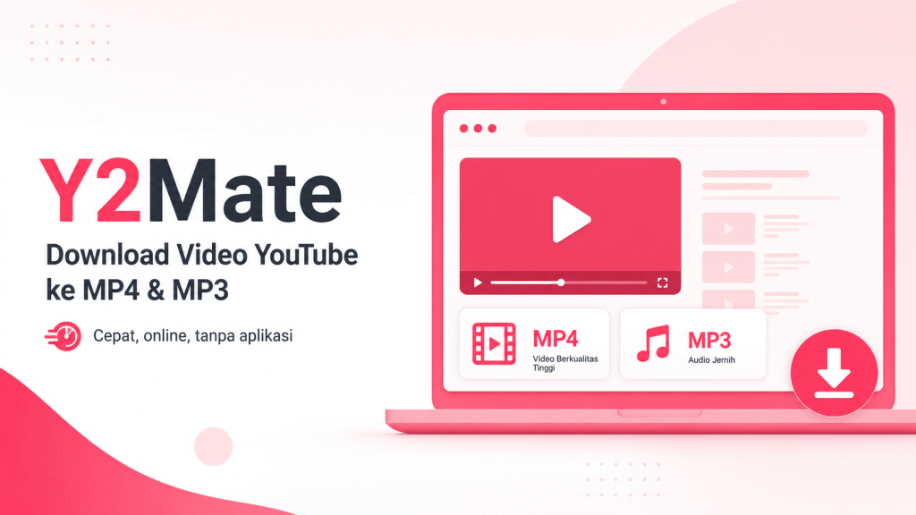 Y2Mate downloader untuk download video YouTube ke format MP4 dan MP3 secara online tanpa aplikasi